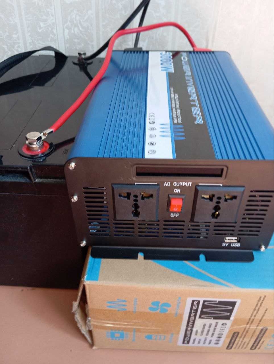 Инвертор 24-12/220v 3000W ЧИСТЫЙ СИНУС БОЛЬШОЙ Преобразователь