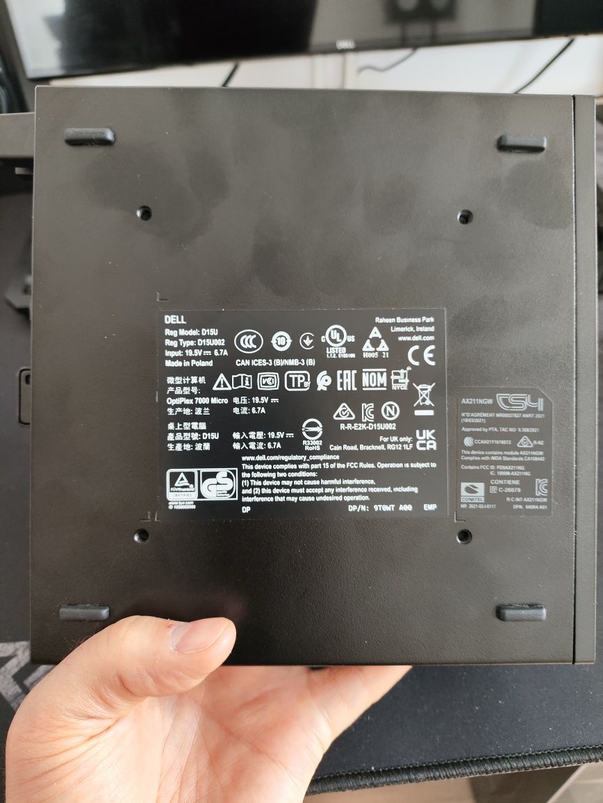 Dell OptiPlex 7000 MFF i7-12700T 16GB 256GB SSD NVMe UHD770
