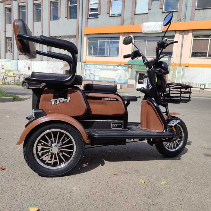 СУПЕР ХІТ‼️ Електро скутер FADA N9 мопед моторолер Crosser CR9 Сірий