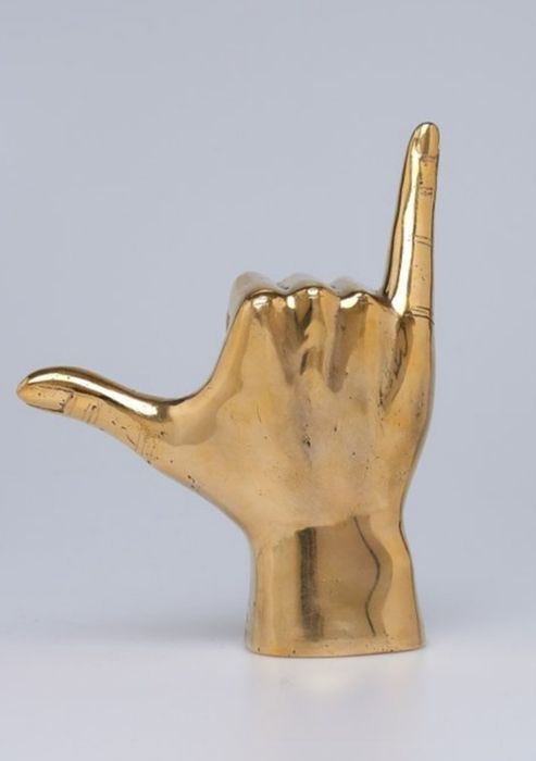 Rzezba, ozdoba dloń, znak Shaka, 1 kg