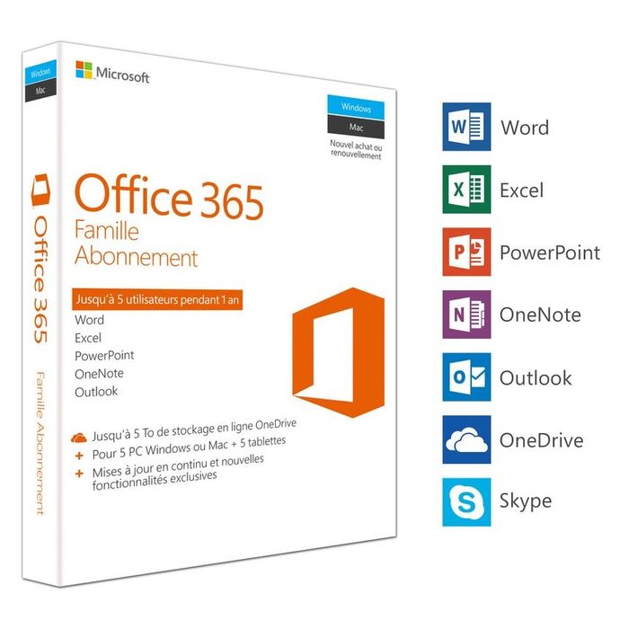 Microsoft 365 family na rok -subskrybcja ( 1TB OneDrive )