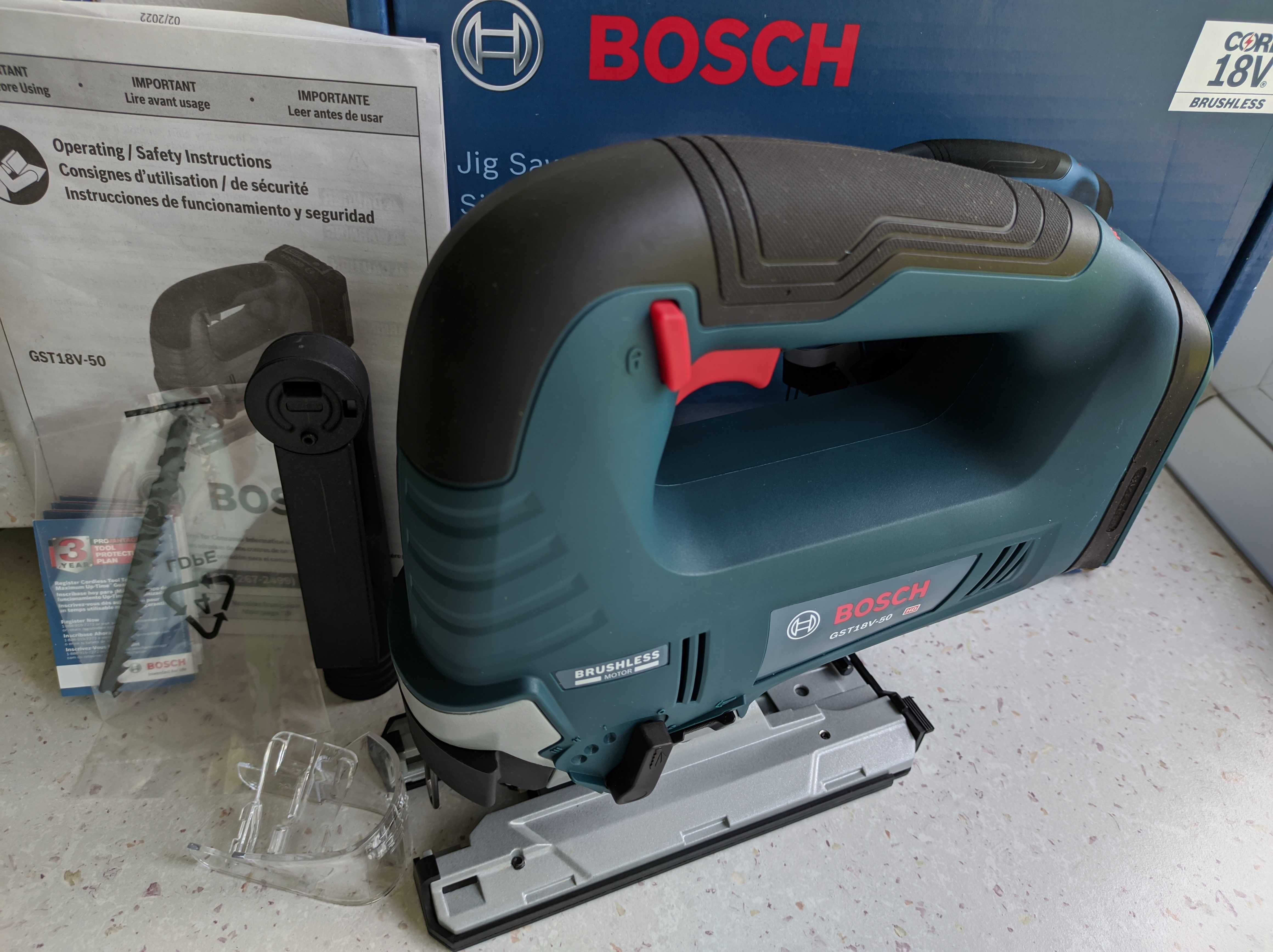 Безщітковий акумуляторний лобзик Bosch GST18V-50N (GST 185-LI)