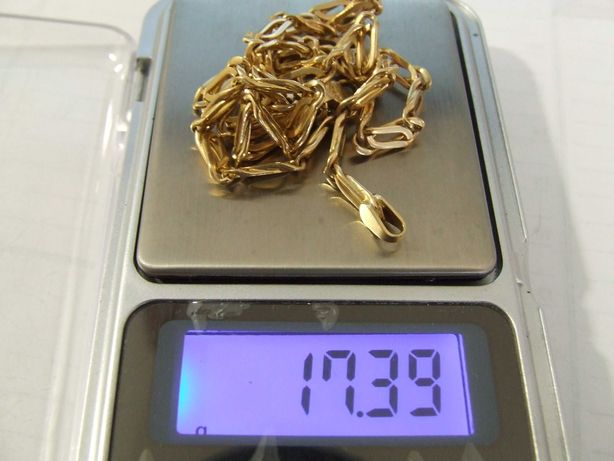 Золотая цепочка 585 проба длина 46 см. вес 17.4.гр.