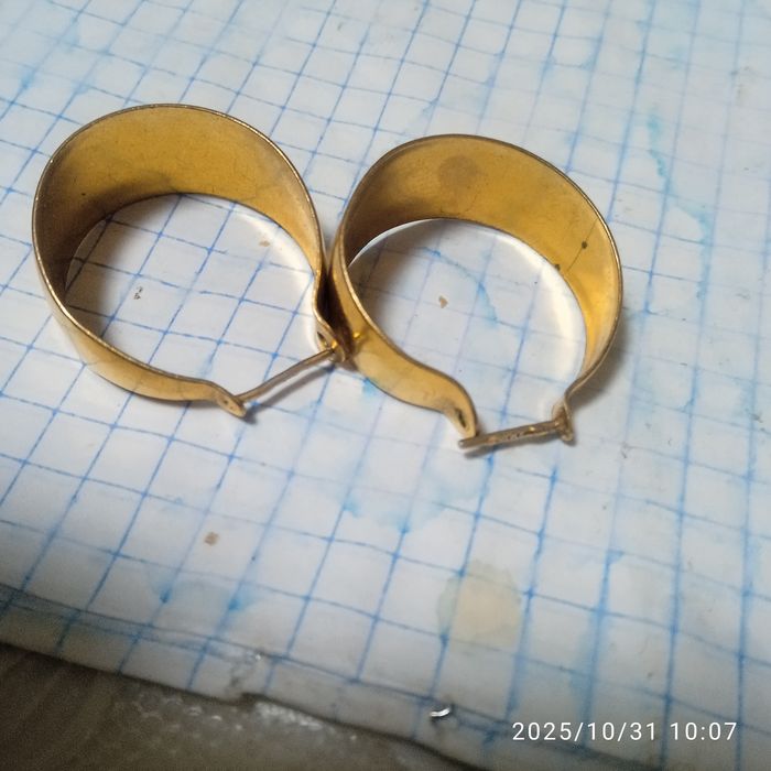 Продам серьги позолота СССР.