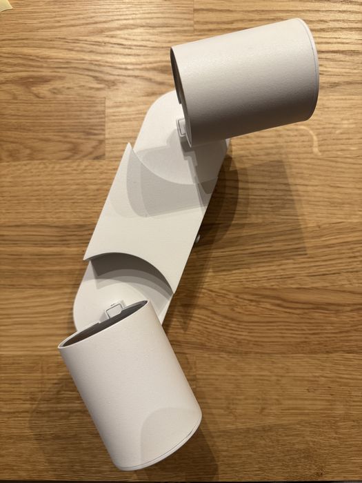 reflektor podwójny jak ikea leroy biały kinkiet skandynawski