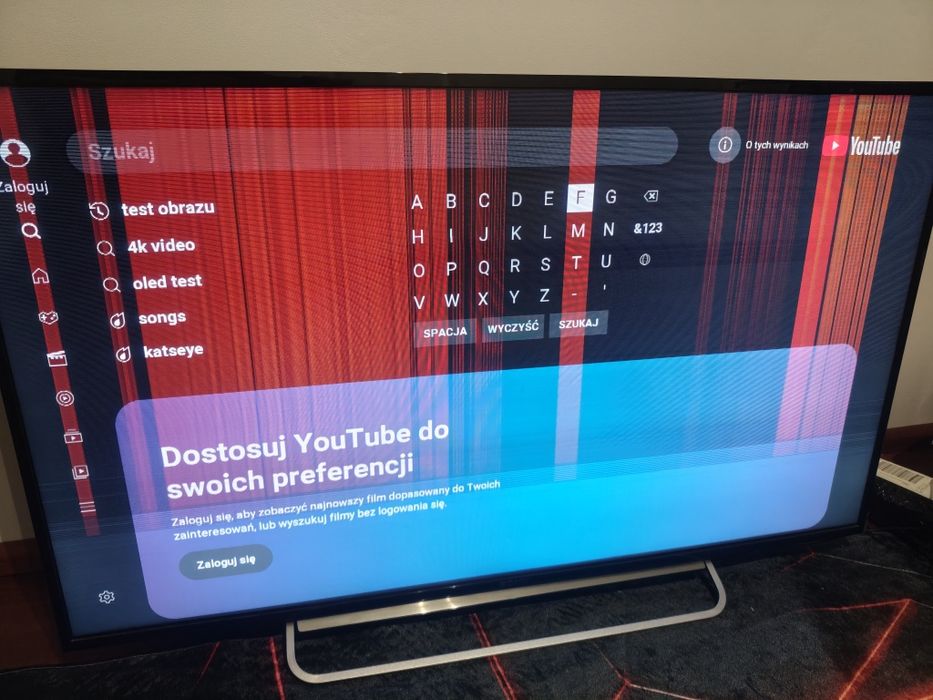 Tv Sony 48w605B uszkodzony