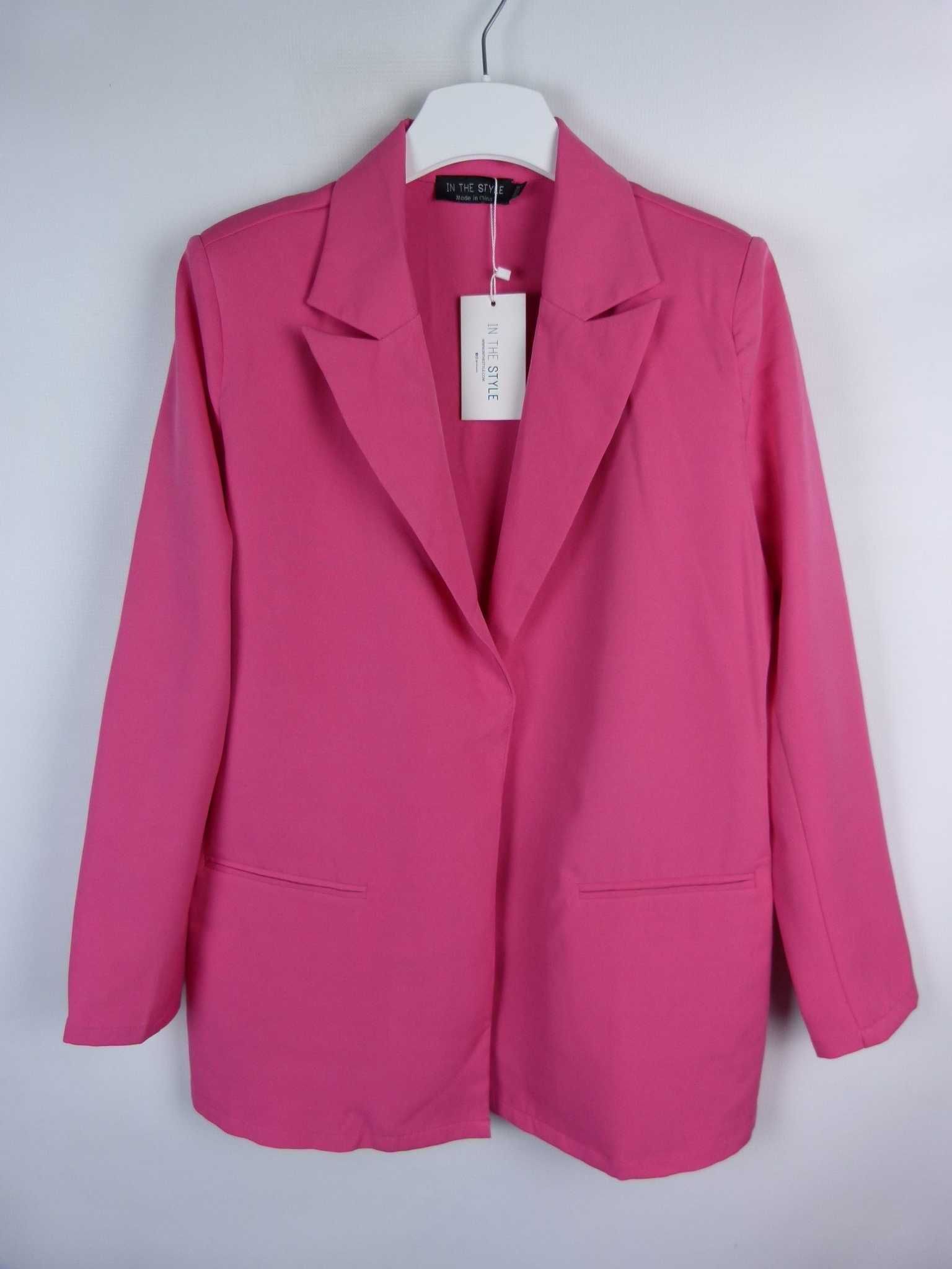 In The Style cienki żakiet pink z metką 12 / 40