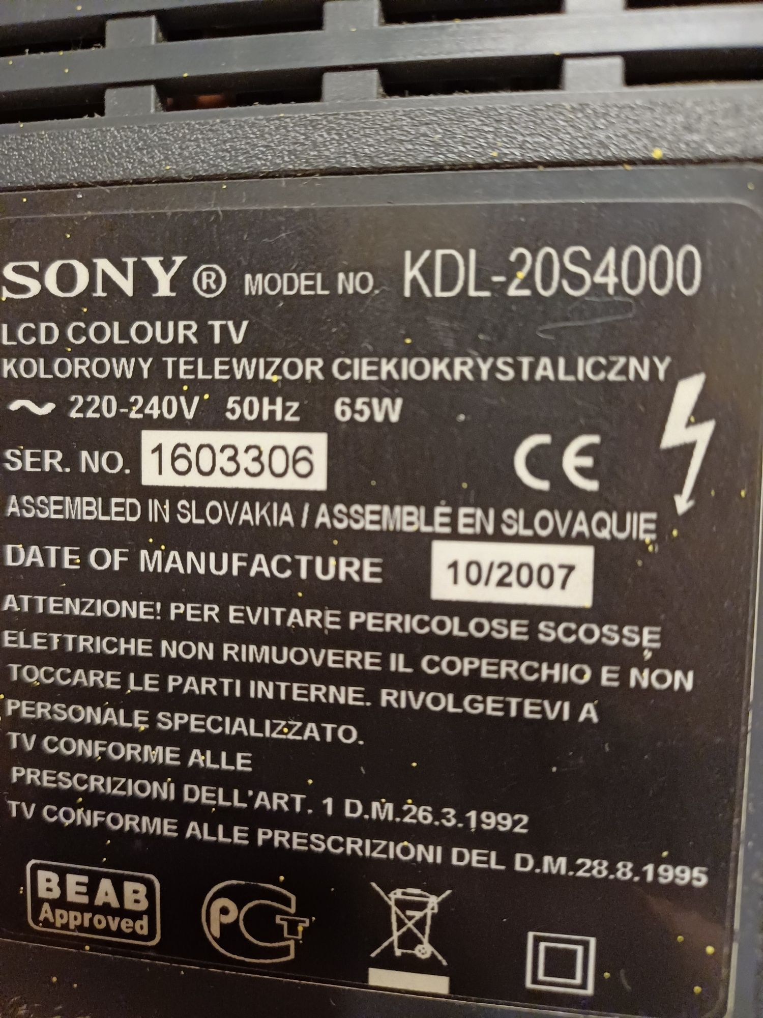 Telewizor Sony 21"