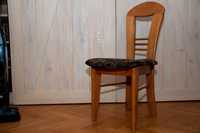 Krzesło drewniane z oparciem krzesło tapicerowane
