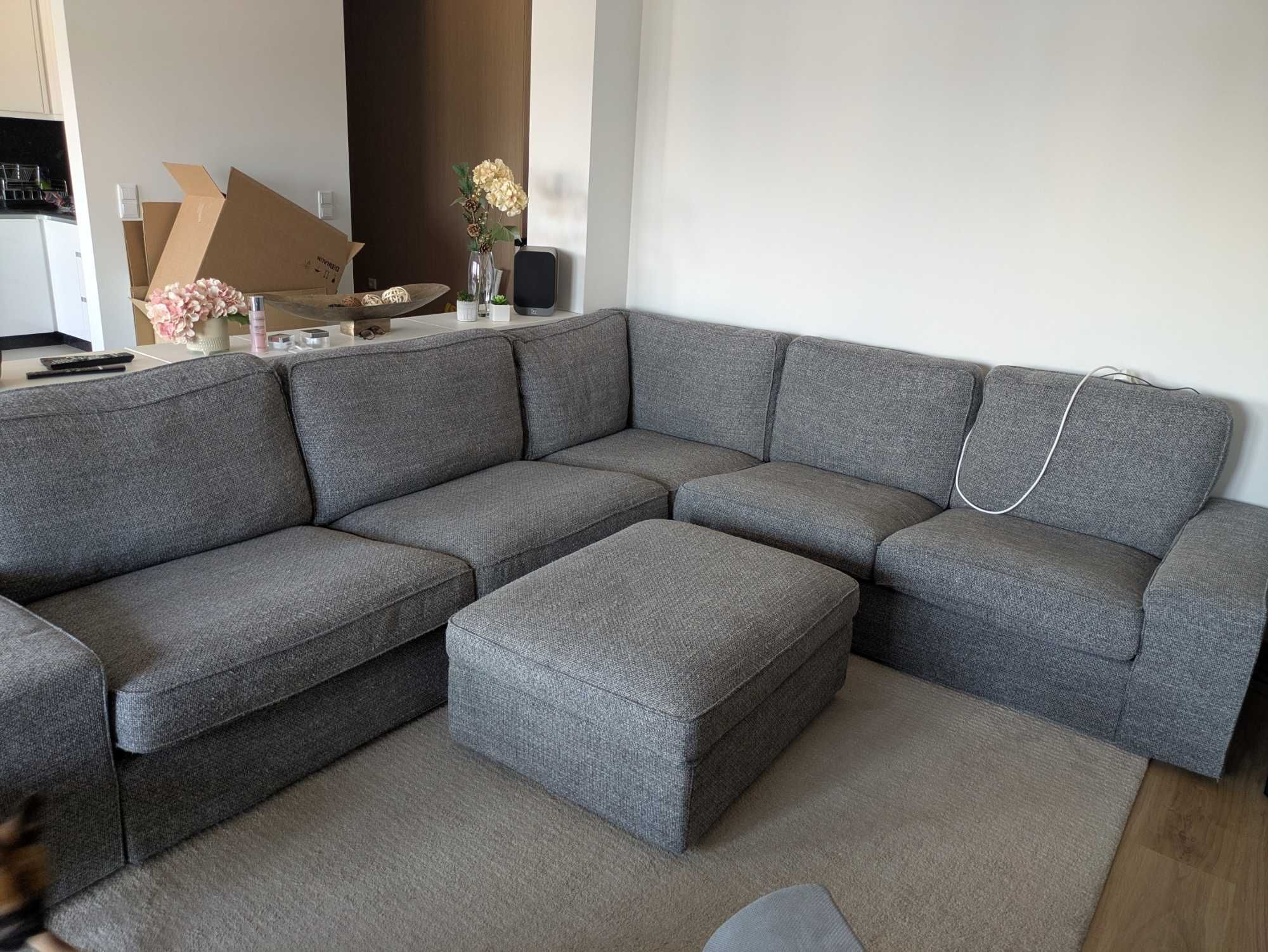 Vendo Sofá IKEA de canto modular com otomano