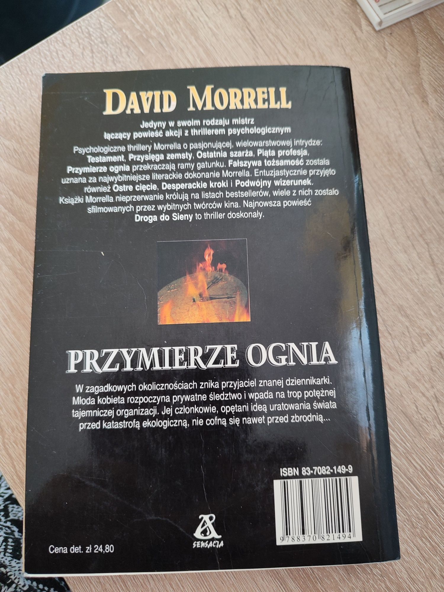 Morrell David zestaw Przymierze ognia-Strach w garści pyłu