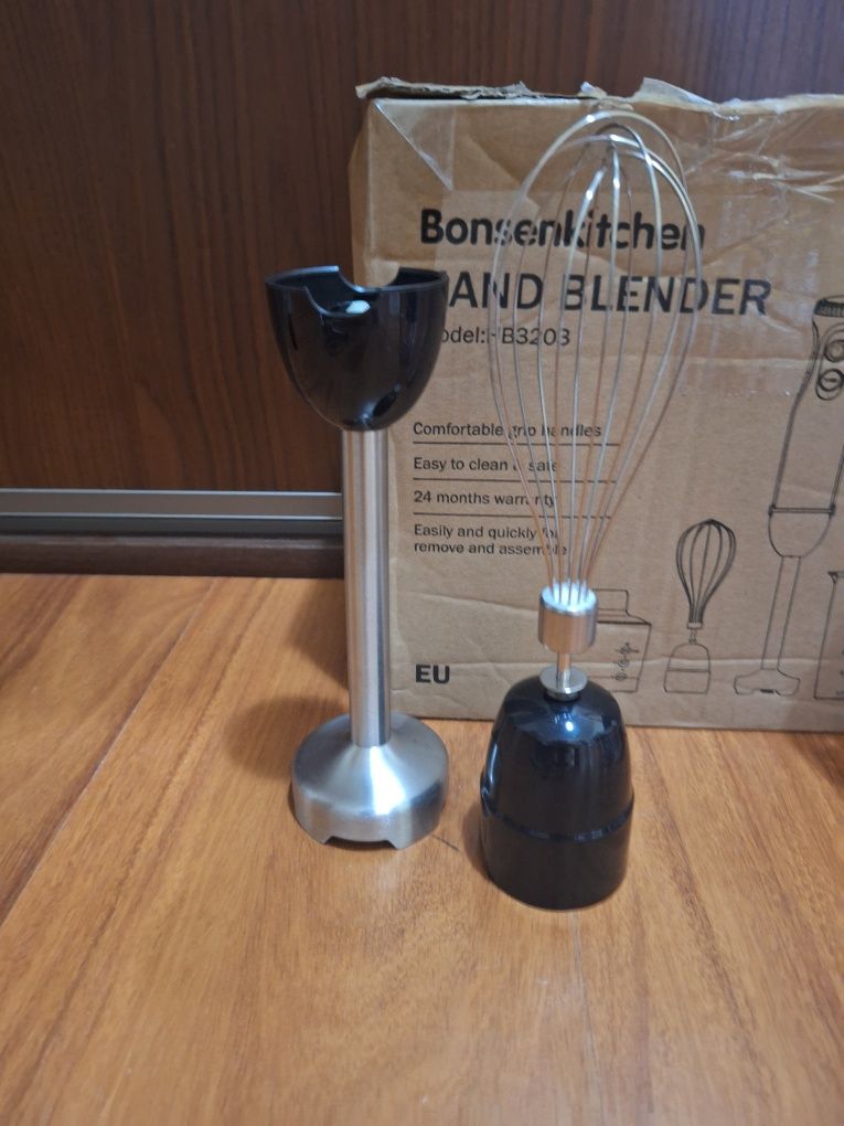 Blender ręczny zestaw Bonsenkitchen 1000W