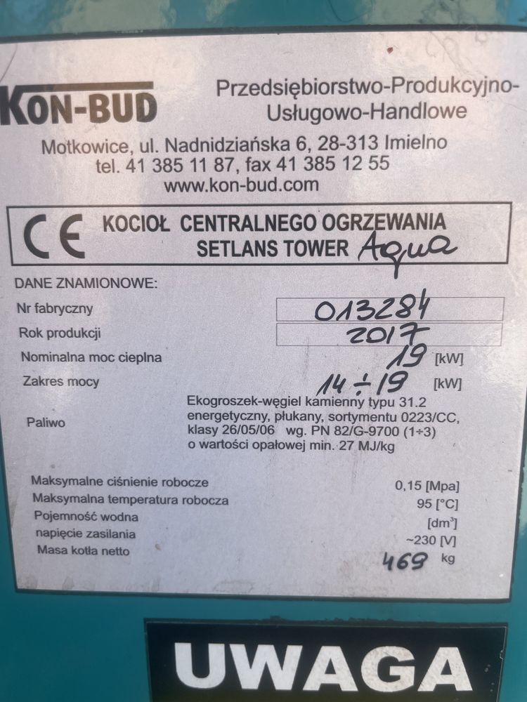 Części sprzęgło  zbiornik 300 l Kocioł Setlans  Tower Aqua 19 kw