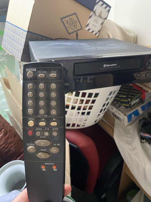 Video VHS com filmes