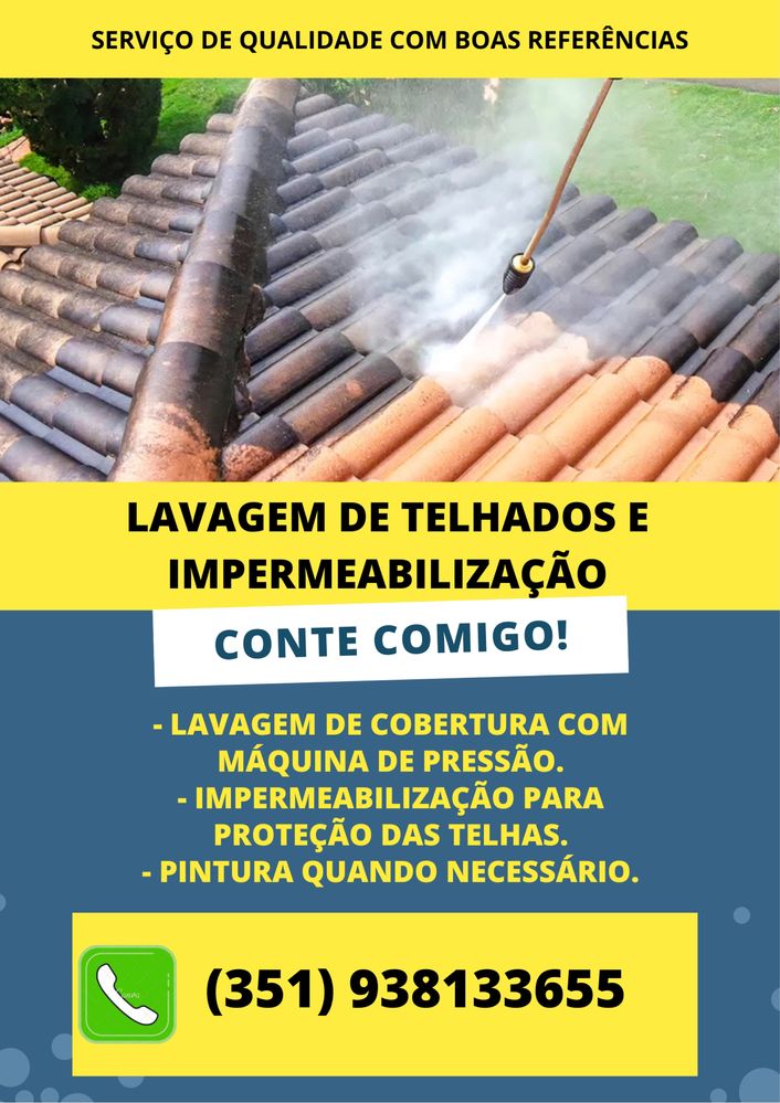 Limpeza de telhados e impermeabilização