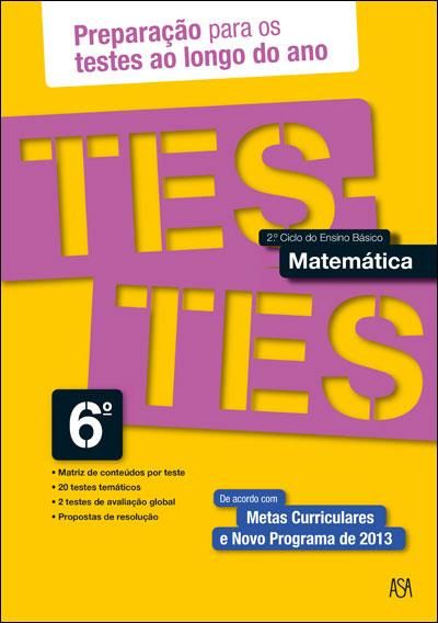 Testes de Matemáticca - 6º Ano-Novo