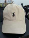 Czapka z daszkiem bezowa ralph lauren polo