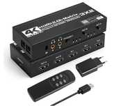 Tendak Matrix HDMI 3x2 - Przełącznik 4K 60 Hz 3 Wejścia 2 Wyjścia