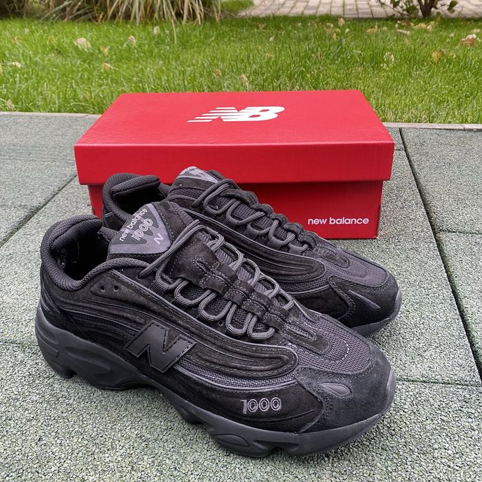 Кроссовкі new balance 1000 чорни натурално замш деми сезон