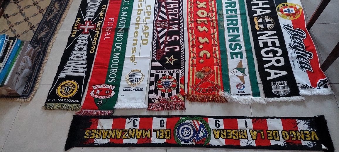 10 cachecois de futebol varios