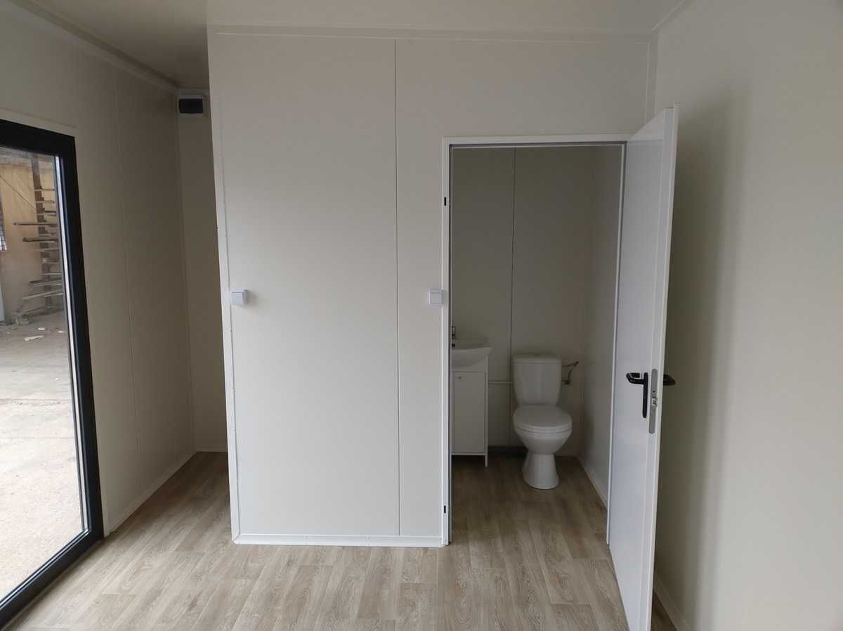 Kontener biurowy mobilny pawilon handlowy XL 7x3m WC+aneks Producent