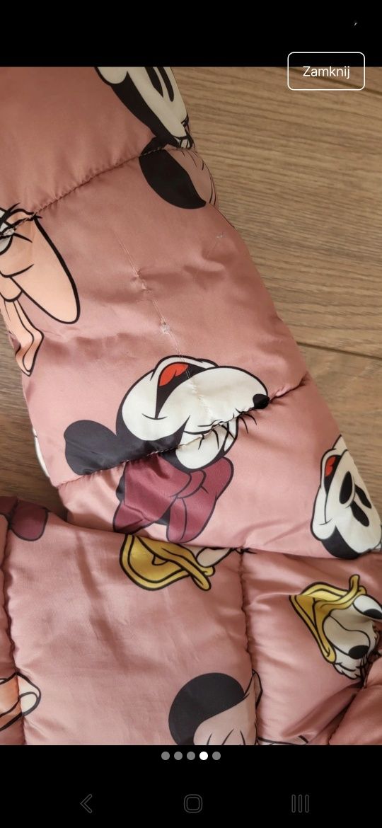 Kurtka puchowa, zimowa H&M 92 myszka minnie