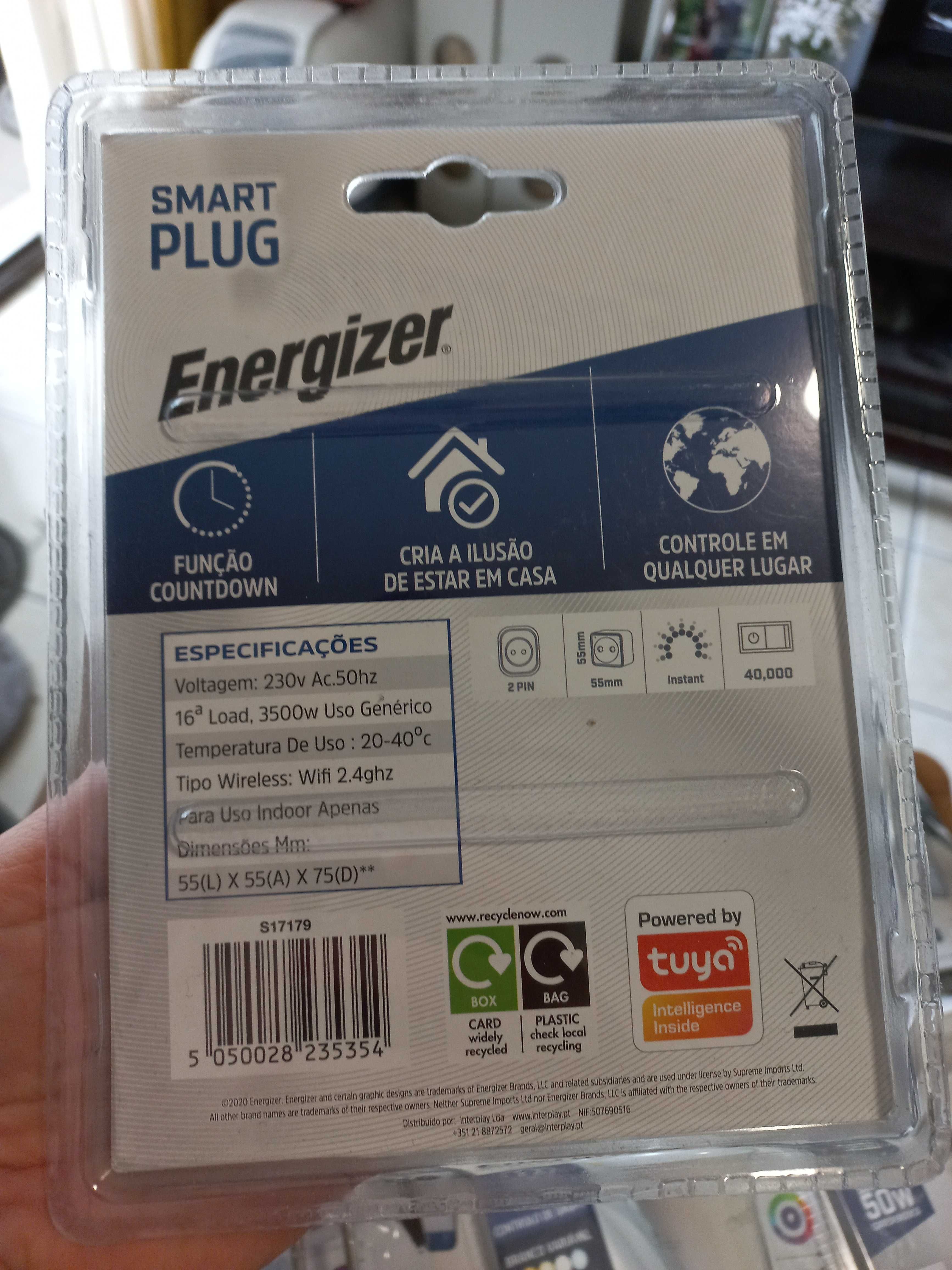 Fichas e lampadas  led inteligentes Energizer  (ligação ao tlm)