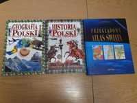 Przeglądowy Atlas Świata, Historia Polski Geografia Książka Pyt i odp