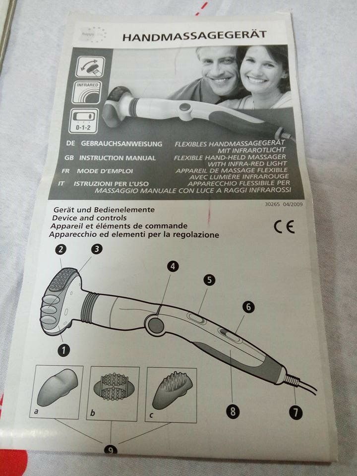 Aparelho de infravermelhos com massajador (fisioterapia)