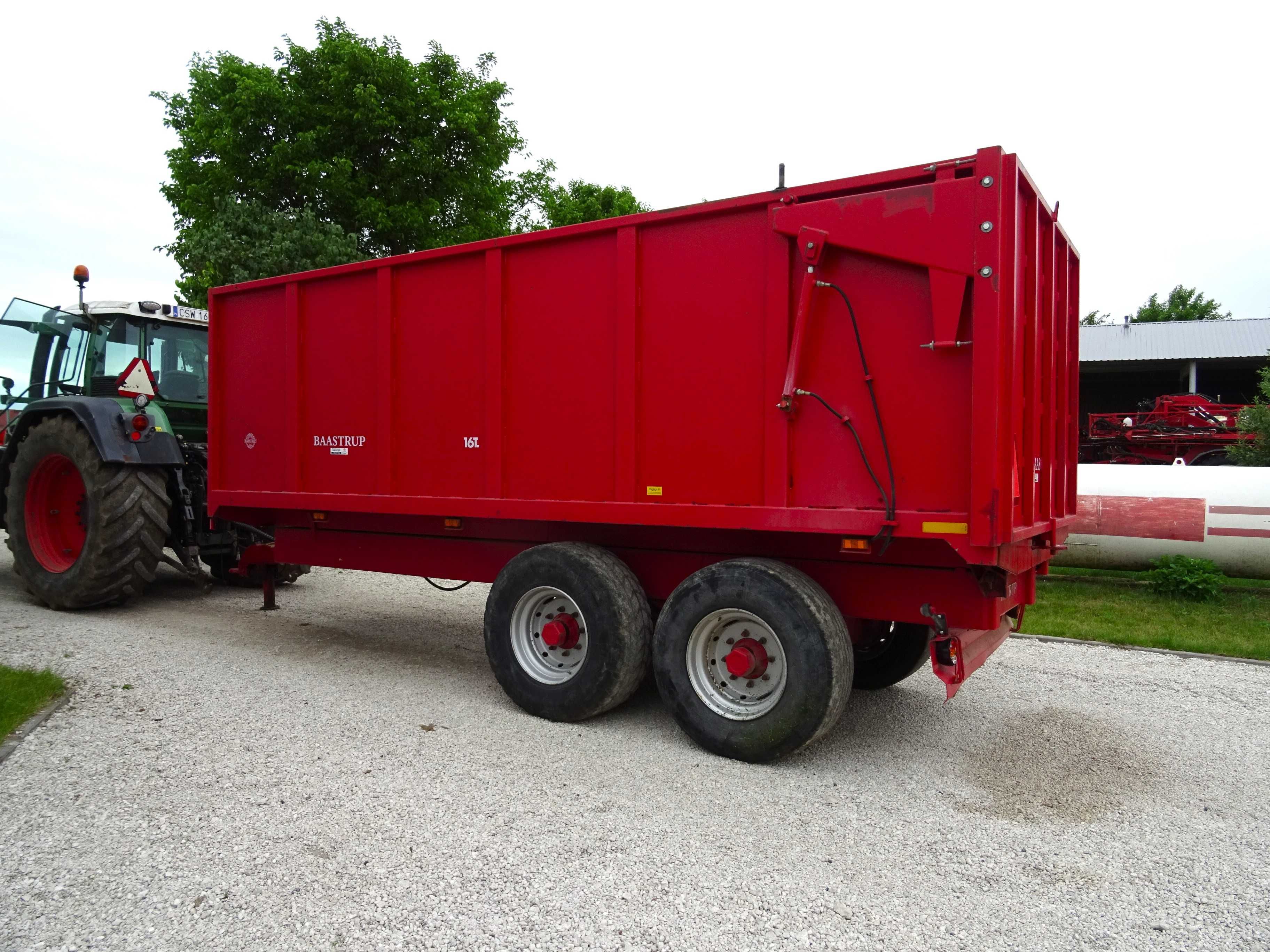 Przyczepa wywrotka 16t baastrup tandem metaltech pronar vaia