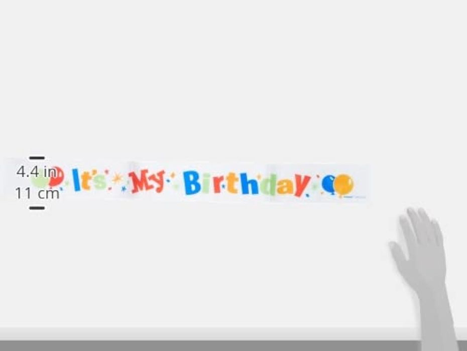 Faixa para aniversariante "It's my birthday" aniversário -ENVIO GRÁTIS