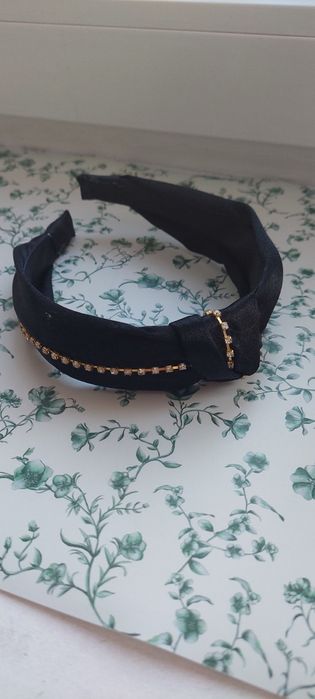 Opaska do włosów damska czarna