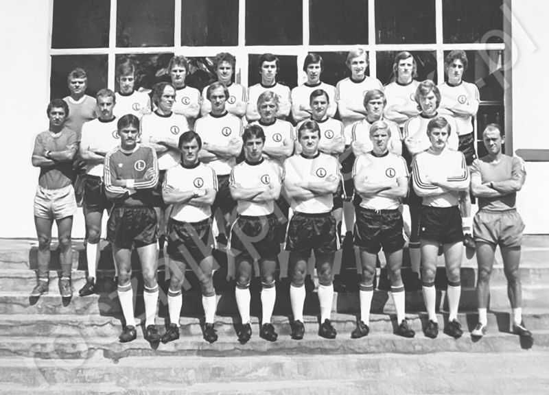 Pocztówka - Sezon 1975/76 CWKS Legia Warszawa