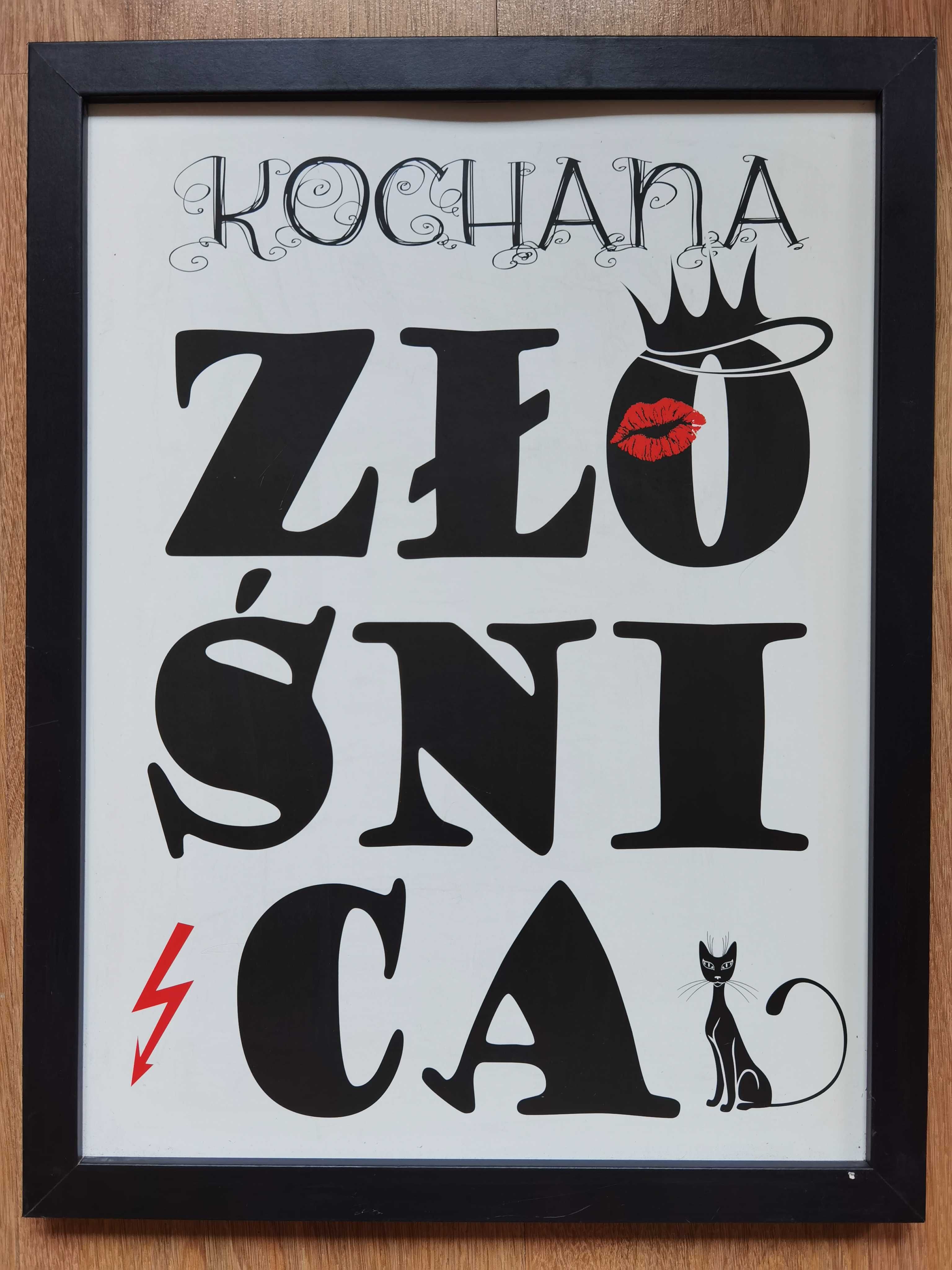 Kochana złośnica obrazek, grafika, plakat na ścianę.
