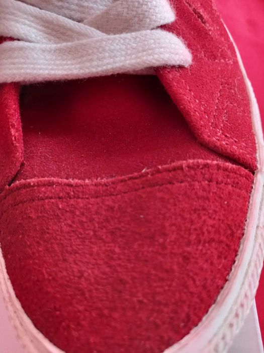 Sapatilhas de camurça,  vermelhas - 36 - Quebramar.