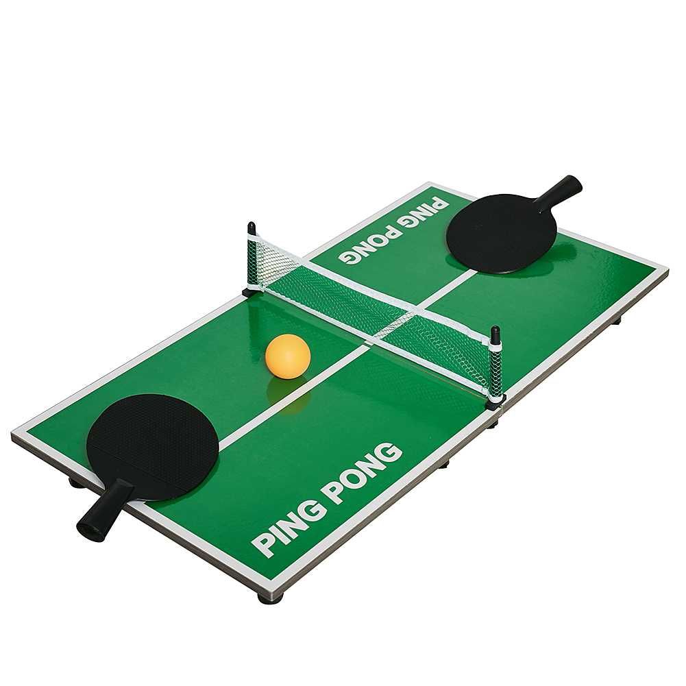 PING PONG Mini stół do tenisa stołowego z rakietkami i siatką 60 x 30