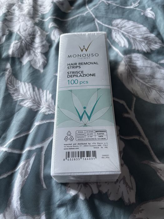 Depilator + wkłady z woskiem + paski