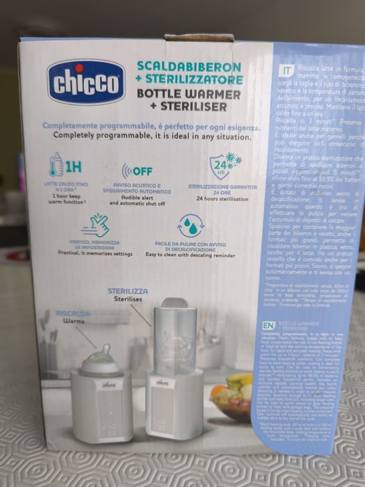 Aquecedor de biberões Chicco  NOVO