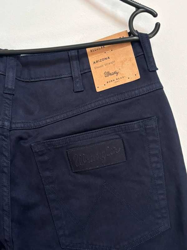 Wrangler Arizona W30 L34 Męskie Jeansy Regular Fit Navy Blue nowe