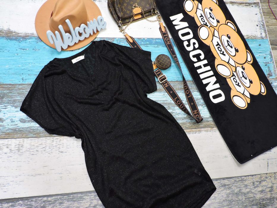 Zizzi  Sukienka Plus size  nietoperz brokatowa 42/44