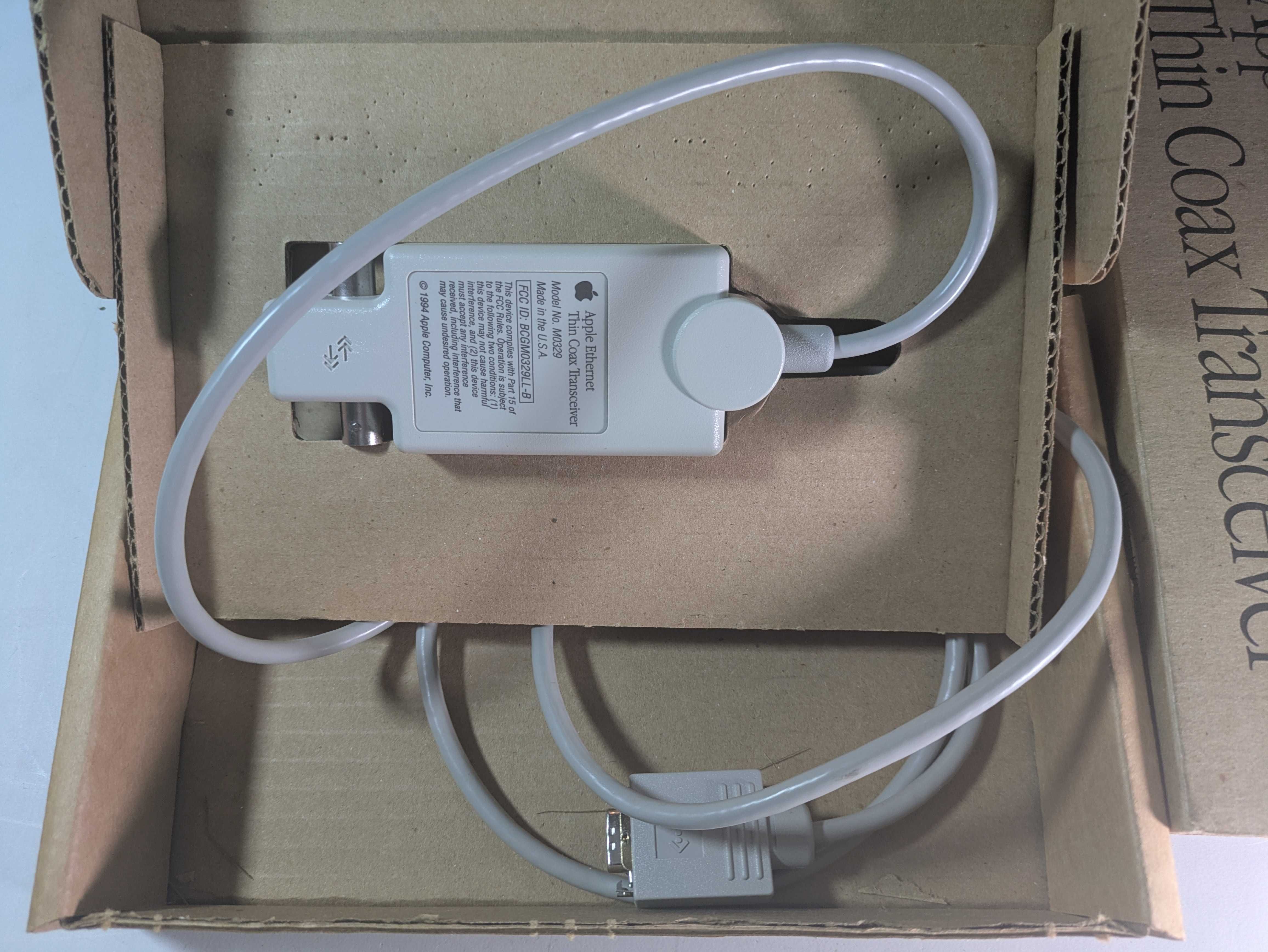 Apple Ethernet Thin Coax Transceiver