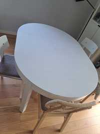 Stół okragly rozkładany Ikea