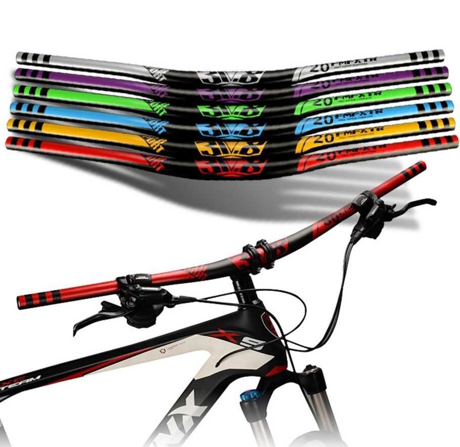 Kierownica rowerowa zjazdowa 720mm 31,8 mm MTB Road fioletowa