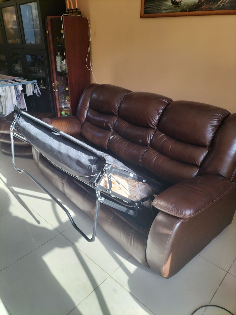 Sofa kanapa skórzana rozkładana!