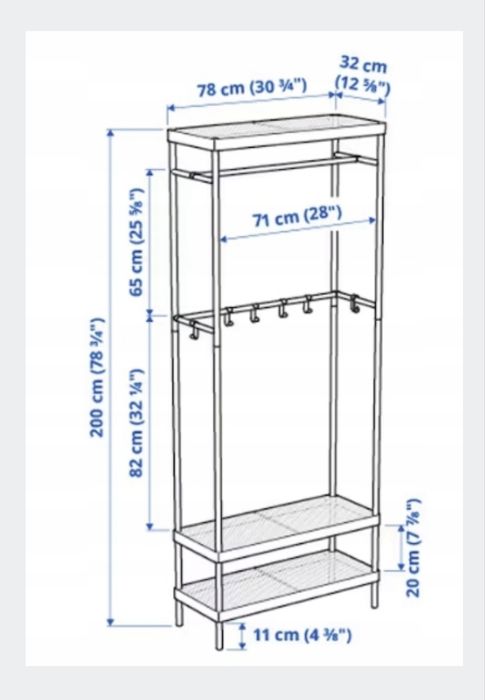 Sprzedam wieszak stojący Ikea Mackapar uzywany