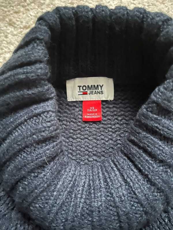 Tommy Hilfiger granatowy sweter damski xs 34