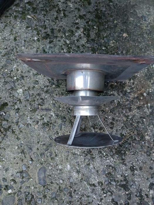 Komin spalinowy wywiewka Termet minimax + rura spalinowa