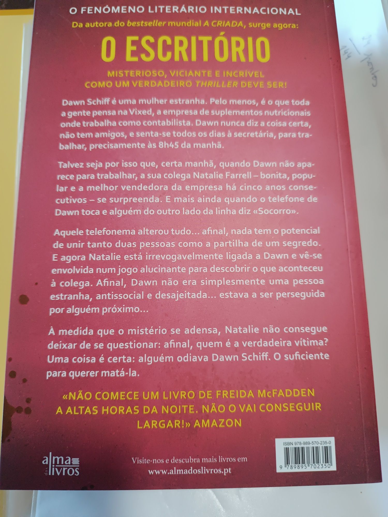 Livros novos da Freida McFADDEN