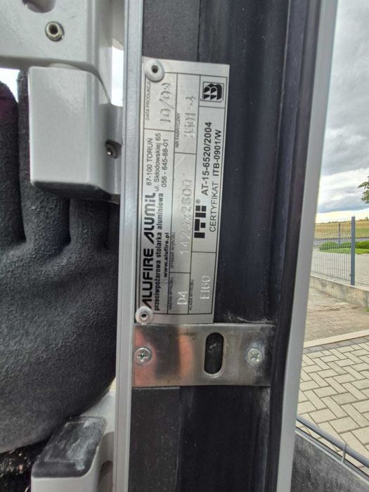 Drzwi przeciwpożarowe PP i60 142x260 stalowe Alufire DOWÓZ CAŁY KRAJ