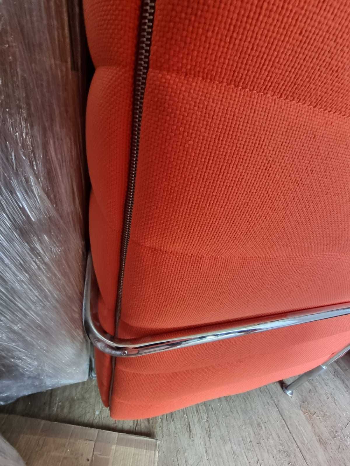 Kanapa sofa 2 osobowa VITRA model Alcove pomarańczowa